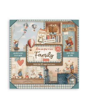 Stamperia Family 8x8 Inch Maxi Paper Pack (Single Face) (SBBSXB21)