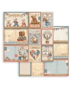 Stamperia Family 12x12 Inch Paper Sheet Assorted Cards (10pcs) (SBB1121)