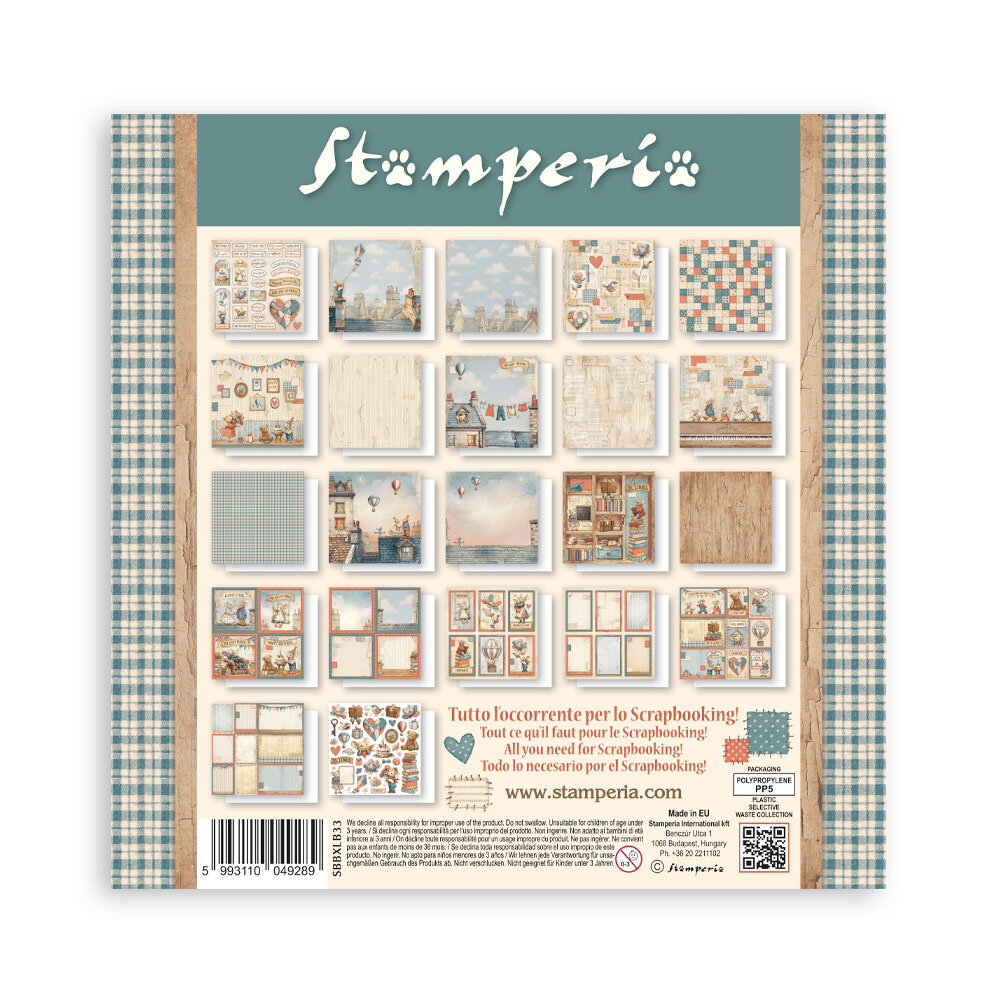 Stamperia Family 12x12 Inch Maxi Paper Pack (Single Face) (SBBXLB33)