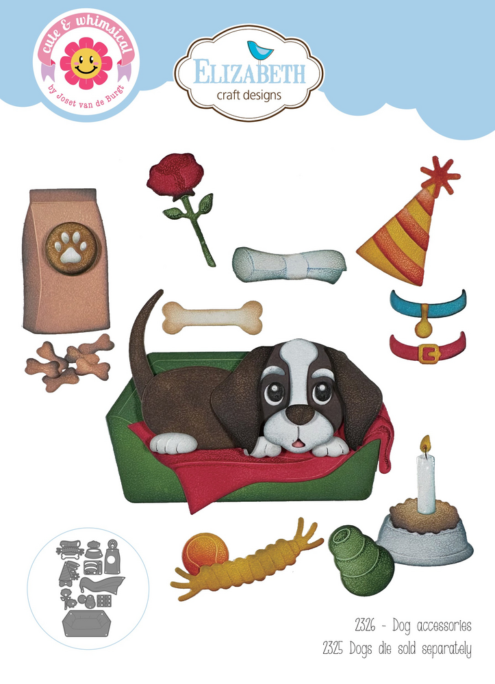 Elizabeth Craft Designs Dog Days Dies Dog Accessories (2326)