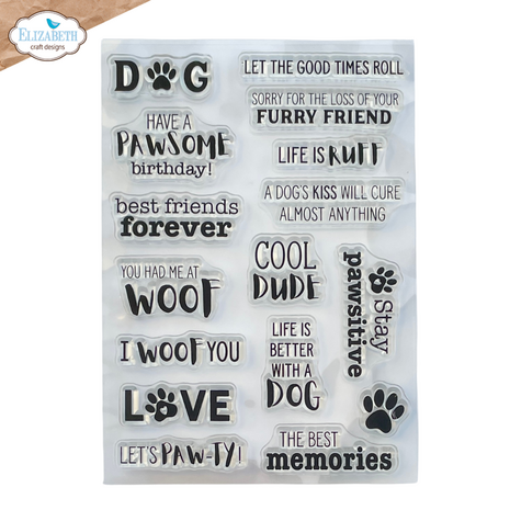 Elizabeth Craft Designs Dog Days Stamps Dog Days Sentiments (CS442) Elizabeth Craft Designs Dog Days Stamps Dog Days Sentiments (CS442)