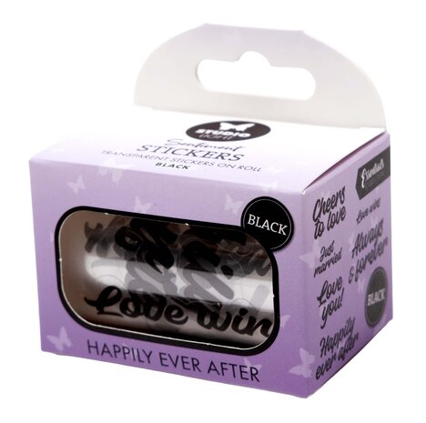 Studio Light Happily Ever After Black Transparent Stickers on Roll (SL-ES-STIC60)