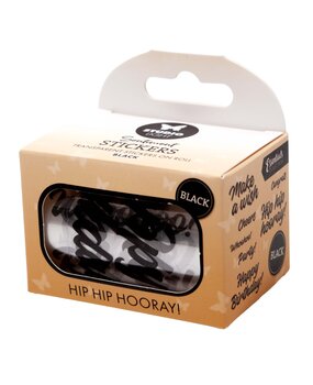 Studio Light Hip Hip Hooray Black Transparent Stickers on Roll (SL-ES-STIC57)