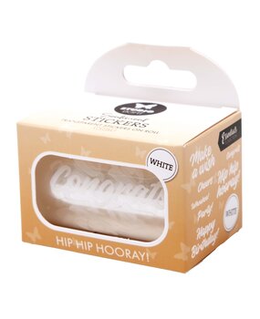 Studio Light Hip Hip Hooray White Transparent Stickers on Roll (SL-ES-STIC63)