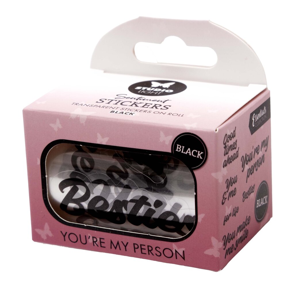 Studio Light You're My Person Black Transparent Stickers on Roll (SL-ES-STIC59)
