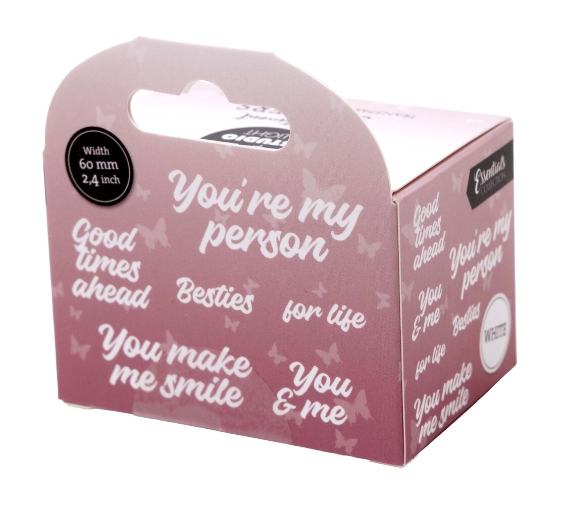 Studio Light You're My Person White Transparent Stickers on Roll (SL-ES-STIC65)