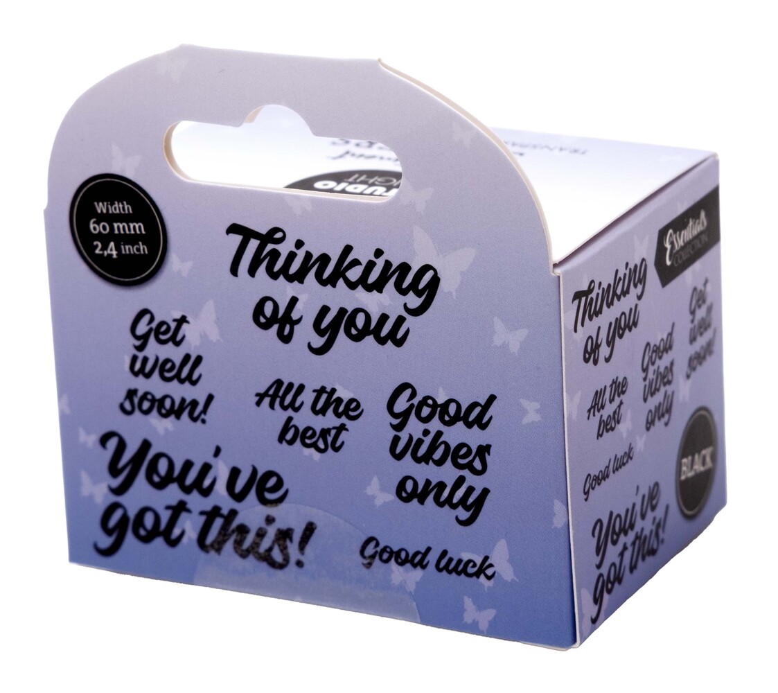 Studio Light All The Best Black Transparent Stickers on Roll (SL-ES-STIC61)