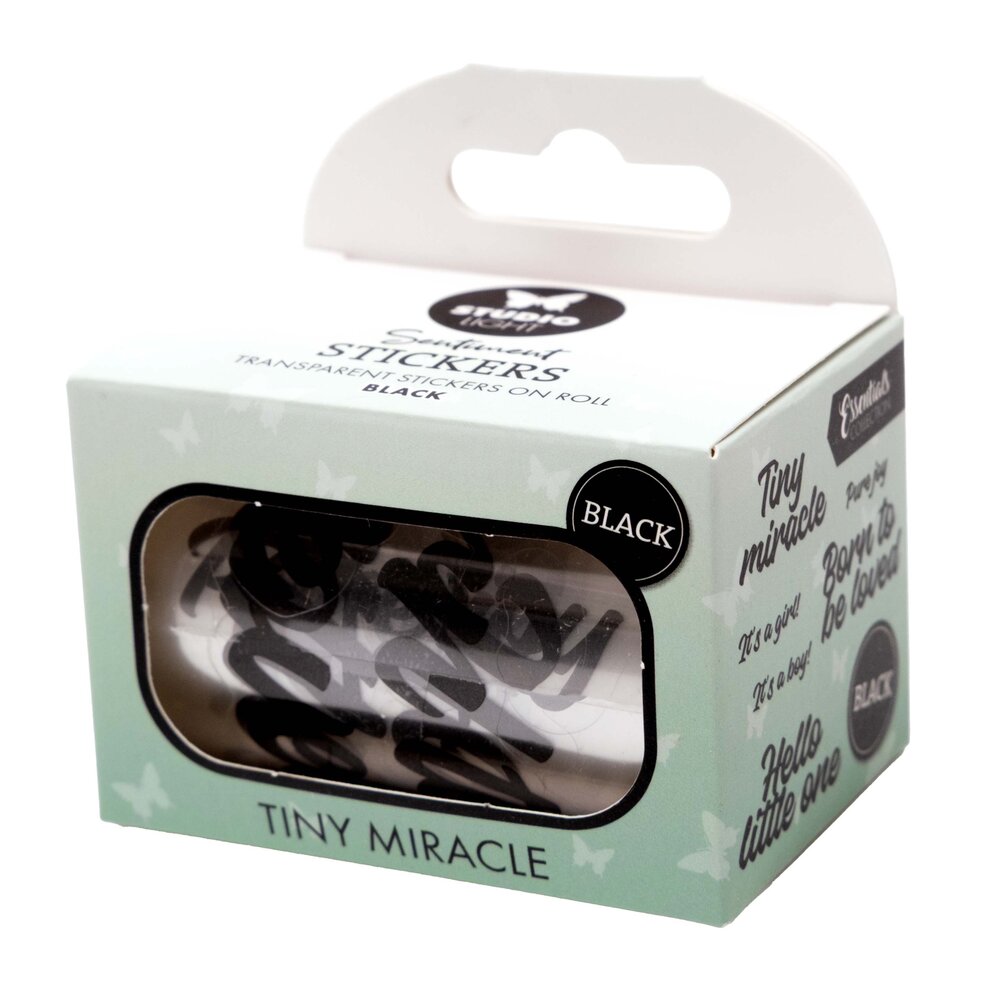 Studio Light Tiny Miracle Black Transparent Stickers on Roll (SL-ES-STIC62)