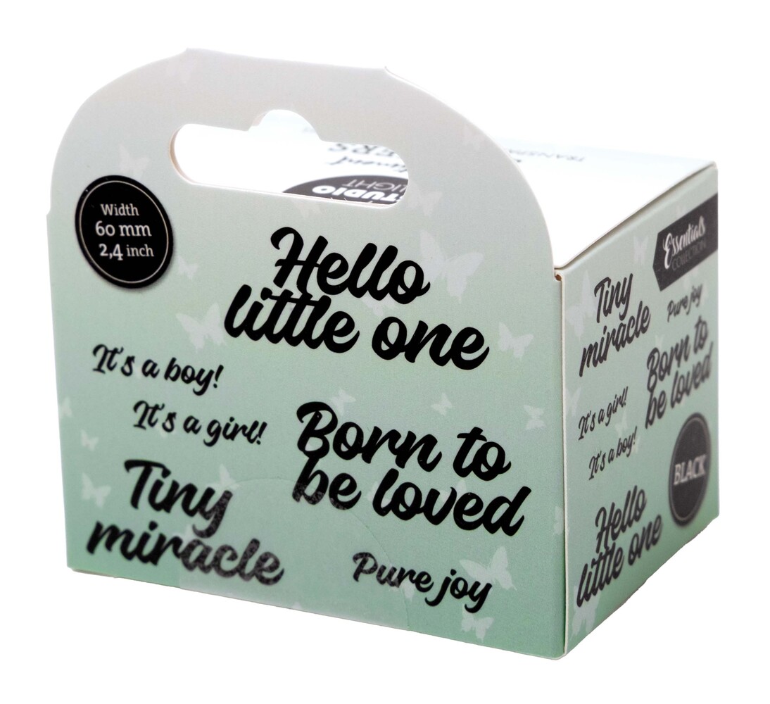 Studio Light Tiny Miracle Black Transparent Stickers on Roll (SL-ES-STIC62)