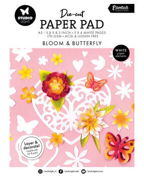 Studio Light Bloom & Butterfly Die-cut Designer Paper Pad (SL-ES-DCPP414)