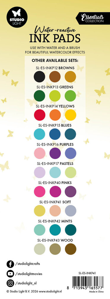 Studio Light Water-Reactive Ink Pads Soft (SL-ES-INKP41)