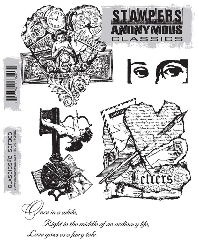 Stampers Anonymous Classics #8 Cling Mount Stamps (CBSCF008)