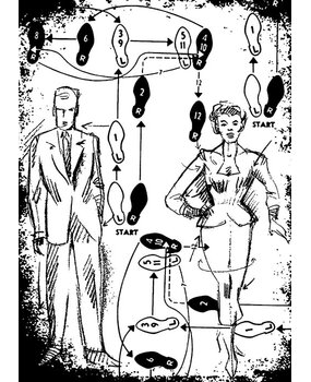 Stampers Anonymous Dance Tim Holtz Components Cling Mount Collage Stamp (COM021)