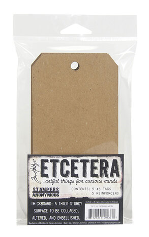 Stampers Anonymous #8 Tag Tim Holtz Etcetera Chipboard (THETC005)