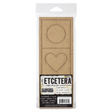 Stampers Anonymous Large Cutout Tiles Tim Holtz Etcetera Chipboard (THETC018)