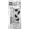 Stampers Anonymous Shilhoutte Birds Tim Holtz Stamps/Stencil (THMM182)