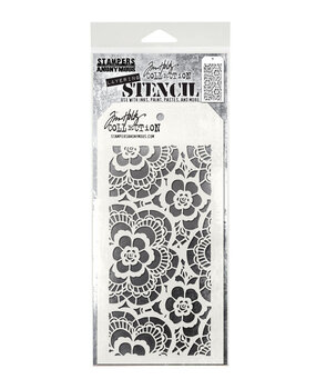 Stampers Anonymous Lace Tim Holtz Layering Stencil (THS034)