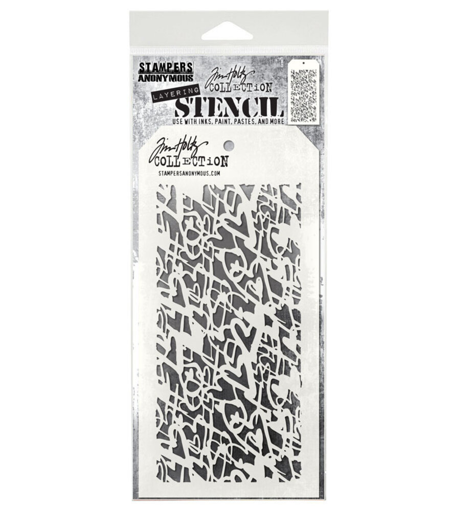 Stampers Anonymous Heartstruck Tim Holtz Layering Stencil (THS073) Stampers Anonymous Heartstruck Tim Holtz Layering Stencil (THS073)