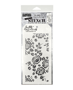 Stampers Anonymous Roses Tim Holtz Layering Stencil (THS075)