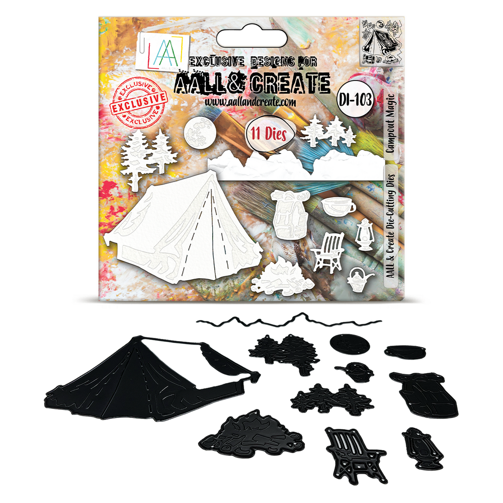 Aall and Create Cutting Dies Campout Magic (AALL-DI-103) Aall and Create Cutting Dies Campout Magic (AALL-DI-103)