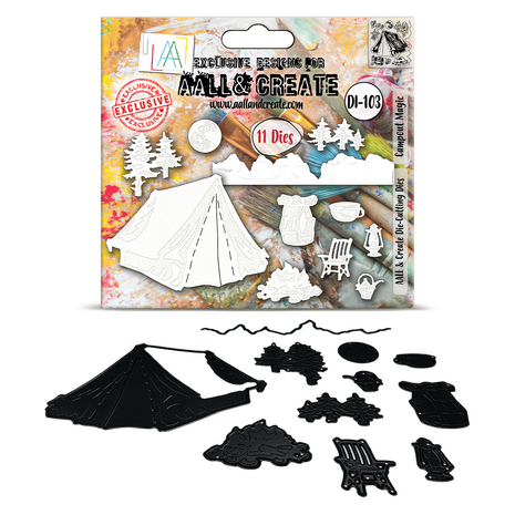 Aall and Create Cutting Dies Campout Magic (AALL-DI-103) Aall and Create Cutting Dies Campout Magic (AALL-DI-103)