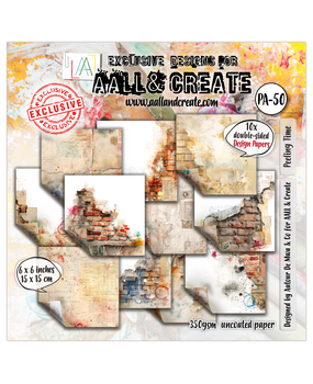 Aall and Create Design Paper 6x6 Inch Peeling Time (AALL-PA-50)