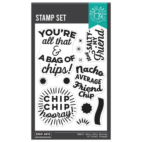 Hero Arts All That Clear Stamp Set Chip Chip Hooray (CM827)