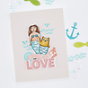 Hero Arts Packed With Love Stamp & Cut Set Partners In Brine (DC339)