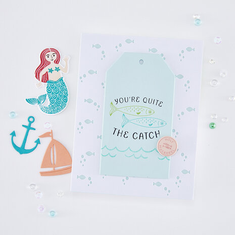 Hero Arts Packed With Love Letterpress + Foil Registration Set Glad We're Tight (HP131)