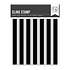Packed With Love Cling Rubber Stamp Wide Stripe Bold Print (CG947)