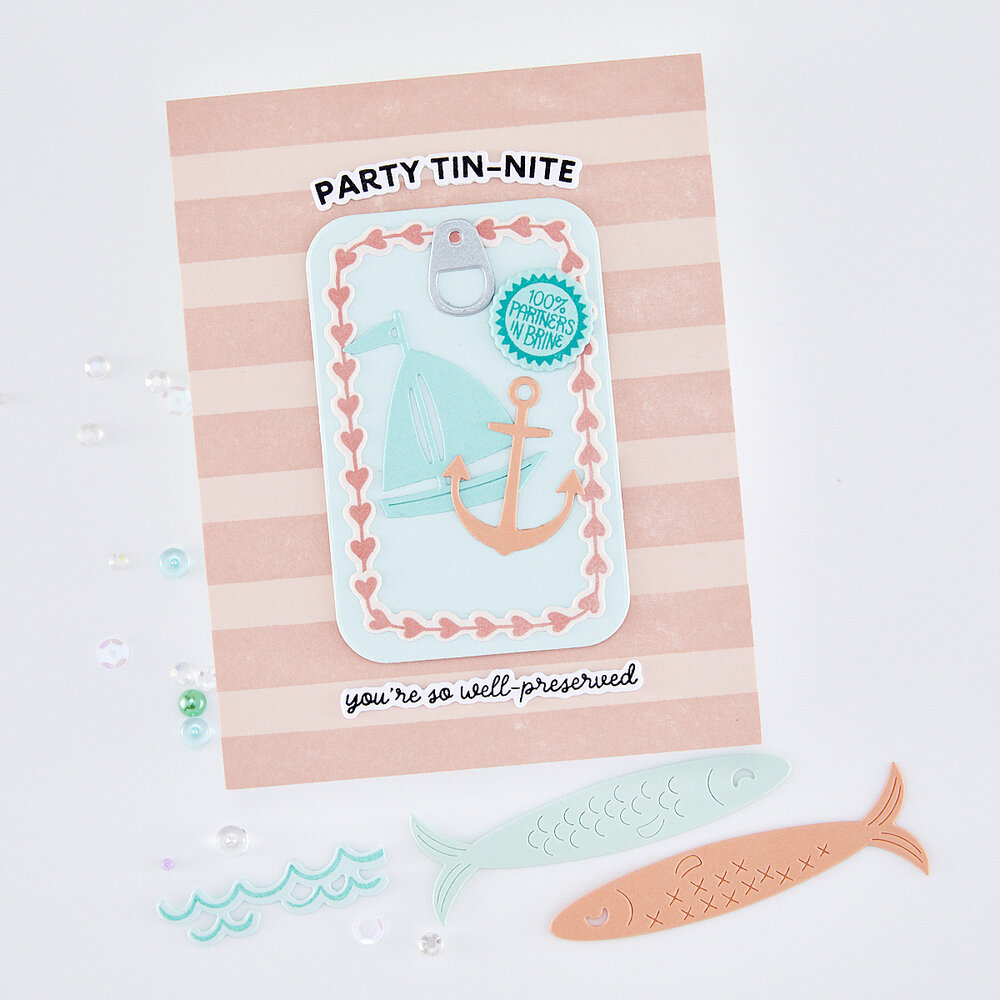 Hero Arts Packed With Love Cling Rubber Stamp Wide Stripe Bold Print (CG947)