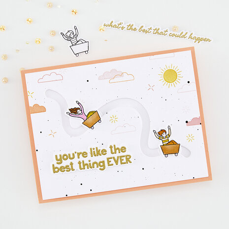 Hero Arts What A Ride Stamp & Cut Set Wild Ride (DC341)