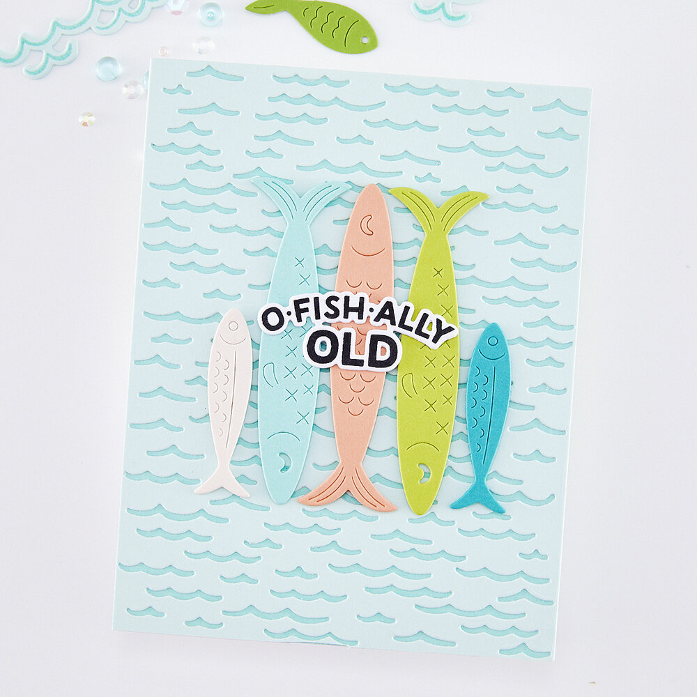 Hero Arts Packed With Love Stamp & Cut Set Partners In Brine (DC339)