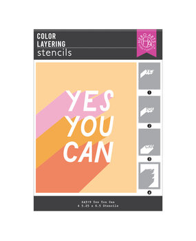 Hero Arts What A Ride Layering Stencils Yes You Can (SA319)