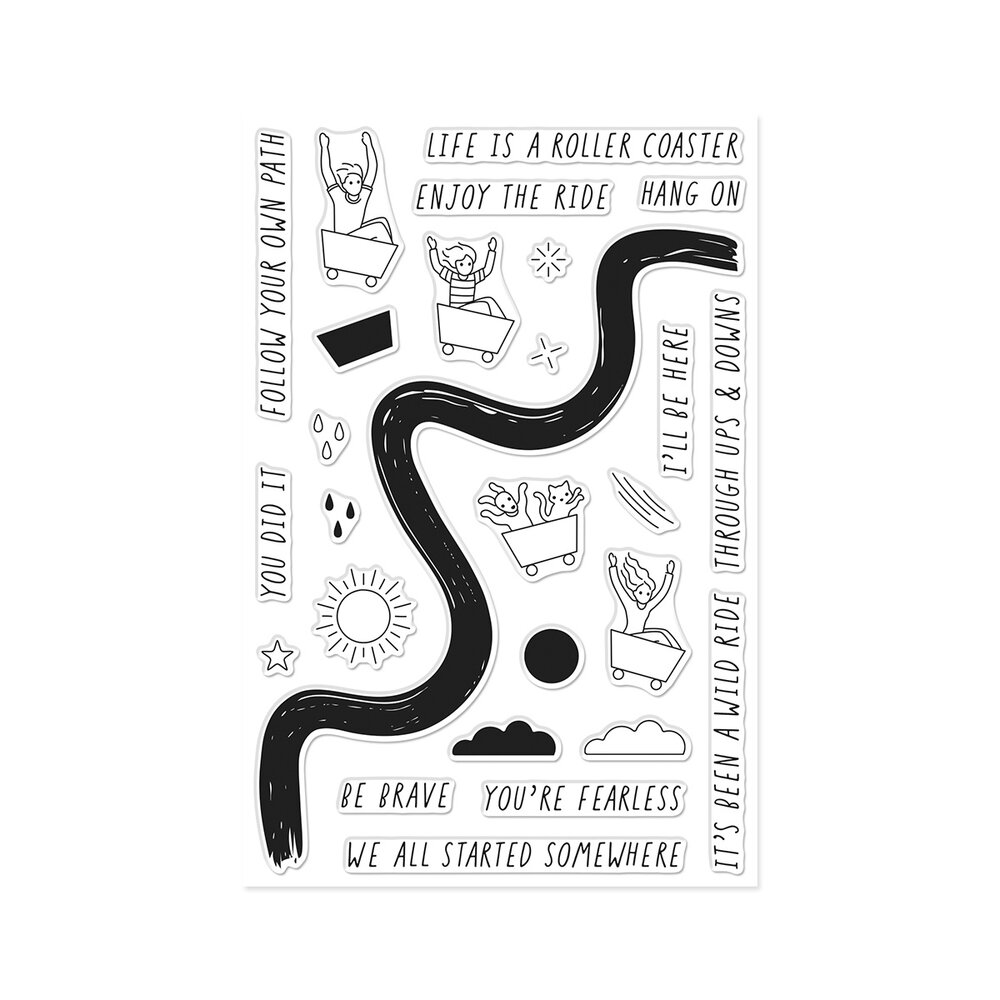 Hero Arts What A Ride Clear Stamp Set Wild Ride (CM836)