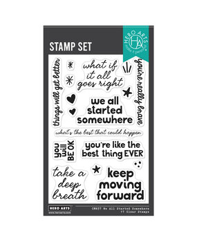 Hero Arts What A Ride Clear Stamp Set We All Started Somewhere (CM837)