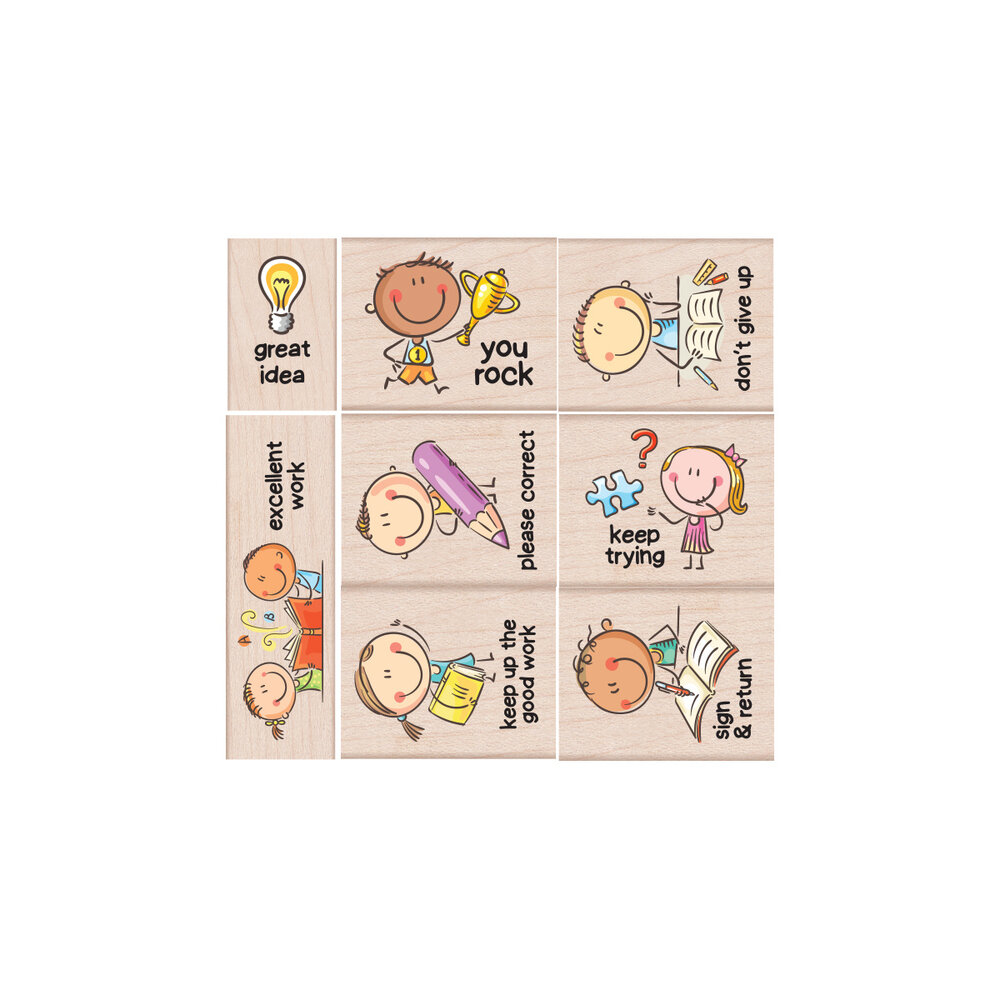 Hero Arts Education Woodblock Stamp Sets Don't Give Up (LP521)