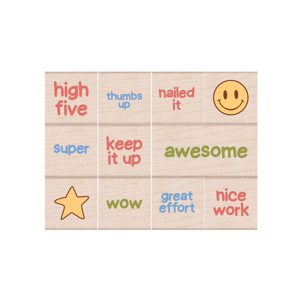 Hero Arts Education Woodblock Stamp Sets Gold Star (LP520)