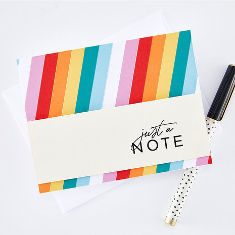 Hero Arts Ink 'N Stamp Sets Woodblock Just A Note (LP518)