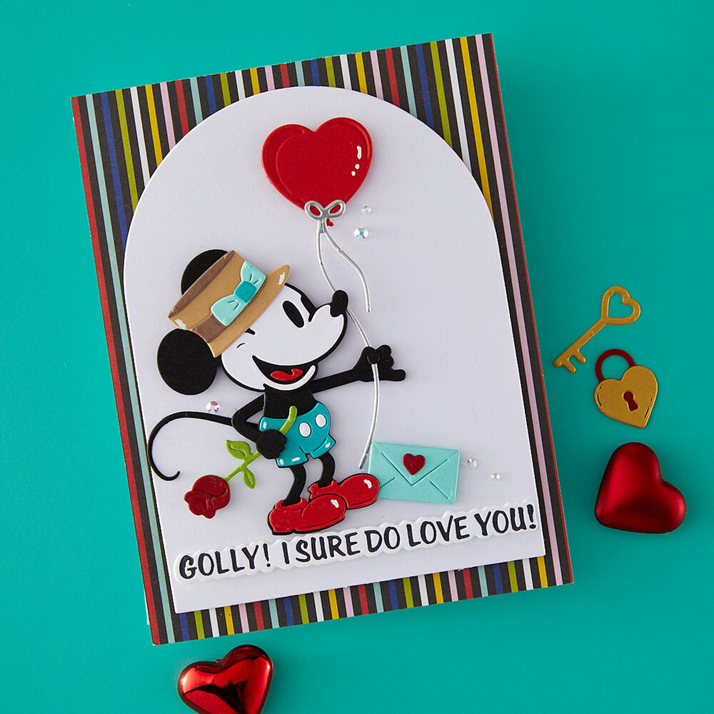 Spellbinders Classic Mouse Love Etched Dies (S4-1522)