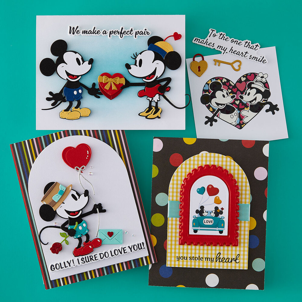 Spellbinders Classic Mouse Love Etched Dies (S4-1522)