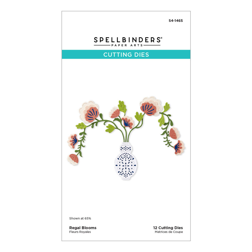 Spellbinders Regal Reflections Etched Dies Regal Blooms (S4-1465)
