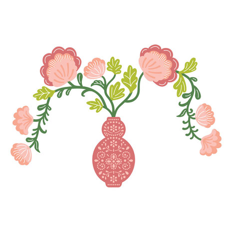 Spellbinders Regal Reflections Etched Dies Regal Blooms (S4-1465)