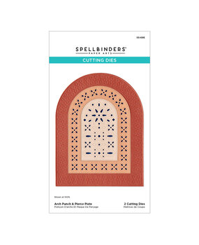 Spellbinders Regal Reflections Etched Dies Arch Punch & Pierce Plate (S5-695)