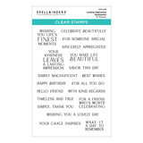 Spellbinders Regal Reflections Clear Stamp Set Lasting Impressions (STP-274)