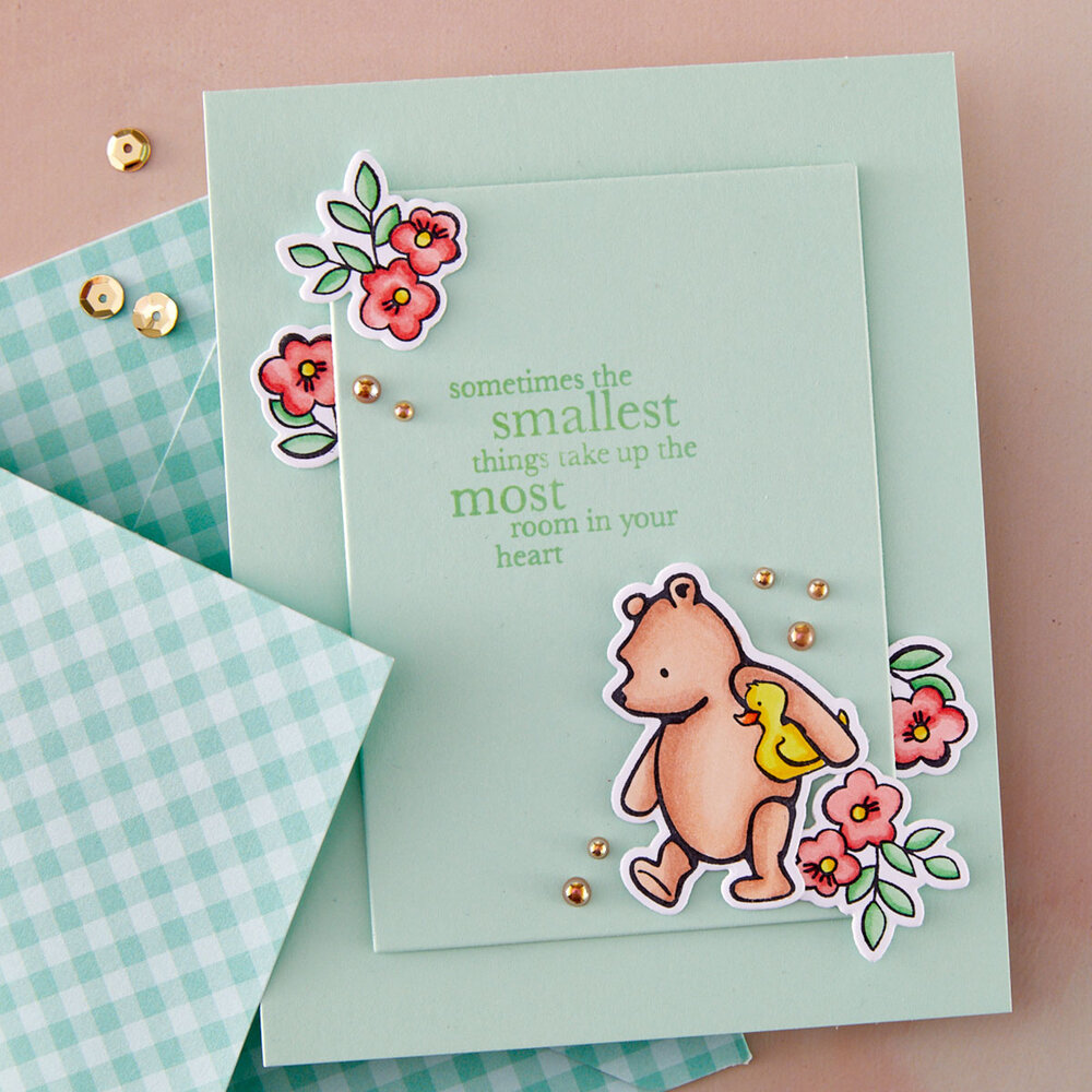 Spellbinders Say Cheese Classic Pooh Baby Stamp & Die Bundle Bundle of Joy (BD-1012)