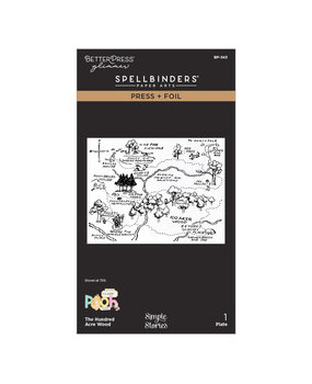 Spellbinders Say Cheese Classic Pooh Baby Press + Foil Plate The Hundred Acre Wood (BP-343)