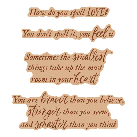 Spellbinders Say Cheese Classic Pooh Baby Press + Foil Plate & Die Set Sweet Sentiments (BP-342)