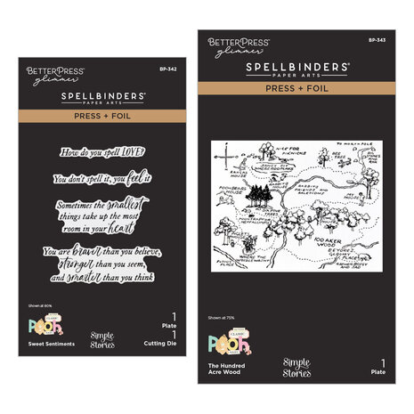 Spellbinders Say Cheese Classic Pooh Baby Press + Foil Plate & Die Bundle (BD-1030)