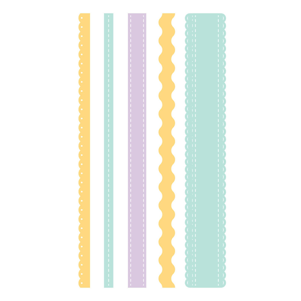 Spellbinders Say Cheese Classic Pooh Baby Etched Dies Ribbon & Trim (S4-1501)